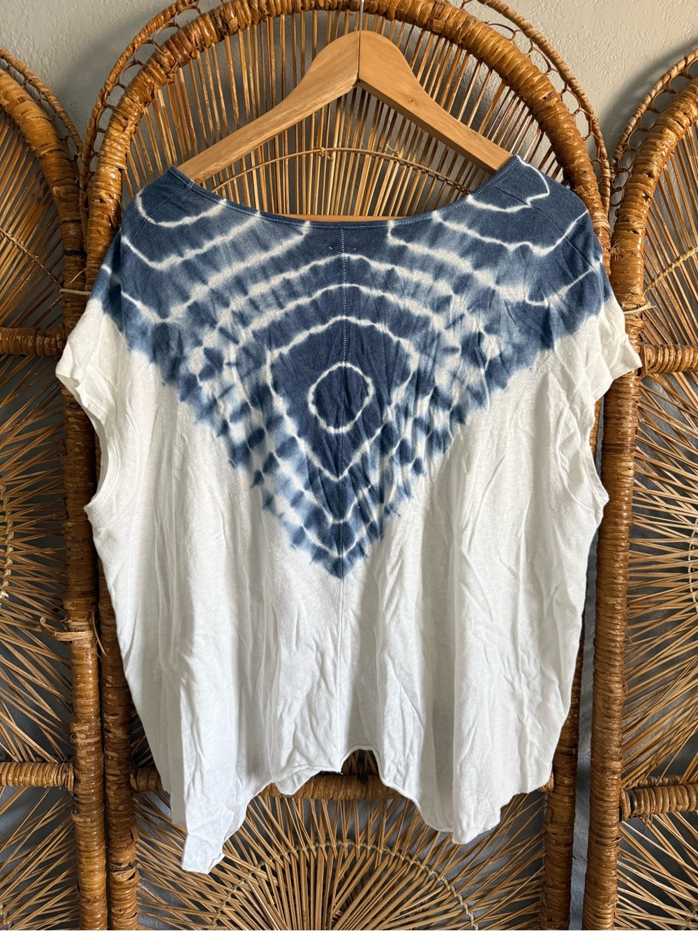 Free People Tie-Dye V-Neck Tee - Picture 4 of 5
